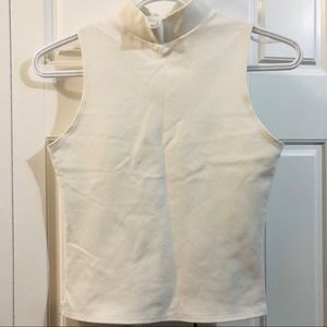 White Sleeveless Top